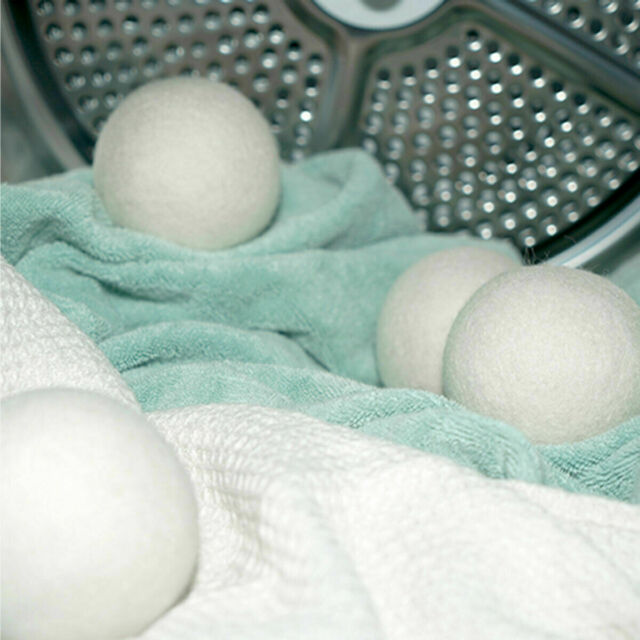 7 Handmade Organic New Zealand Wool Dryer Balls Natural Laundry Fabric Softener