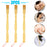 3X Natural Bamboo Wooden Rake Back Scratcher