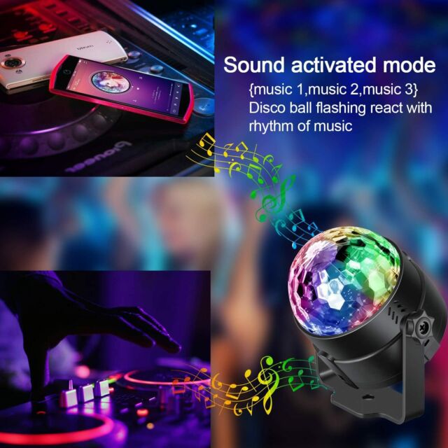 Disco Party Lights Strobe Led Dj Ball Sound Activated Bulb