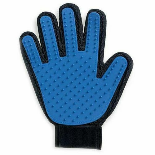 2x Pet Grooming Glove Brush Dog Cat Fur Hair Removal Mitt Massage Deshedding