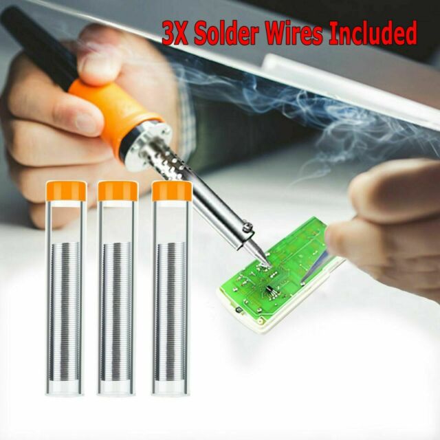 Soldering Iron Electric Adjustable Temperature 60W  Welding Solder Wire Kit