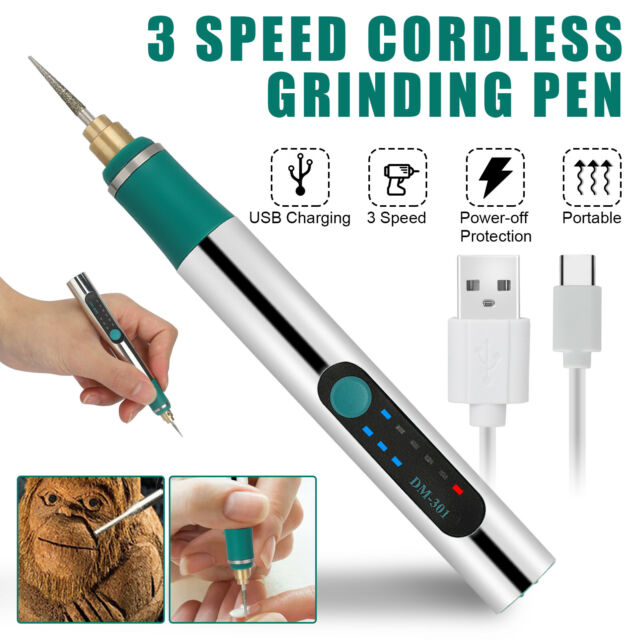 Cordless Electric Mini Drill Grinder Engraving Pen Variable Speed Rotary Tool