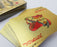 24K 54x Gold Glittering PVC Poker Playing Cards Waterproof Poker Deck