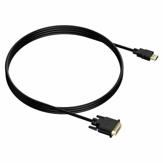 New HDMI to DVI-D 24+1 Pin Monitor Display Adapter Cable Male/Male HD HDTV 6 FT