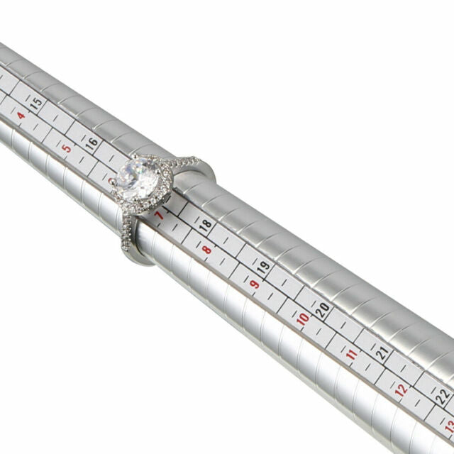 Metal Ring Sizer Gauge Mandrel Finger Sizing Measuring Stick Standard Tool Set