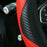 Black/Red Car SUV Microfiber Leather Steering Wheel Covers 38cm/15'' Universal