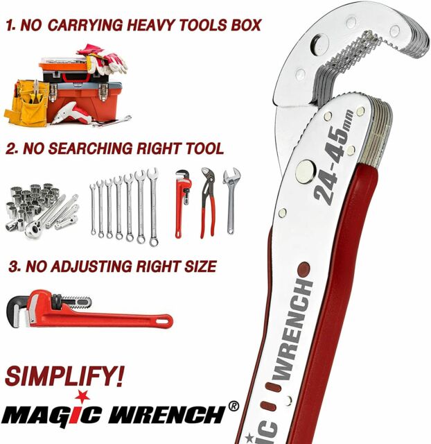 Magic Wrench Self-Adjustable Multi Purpose Functional Spanner Universal Wrench