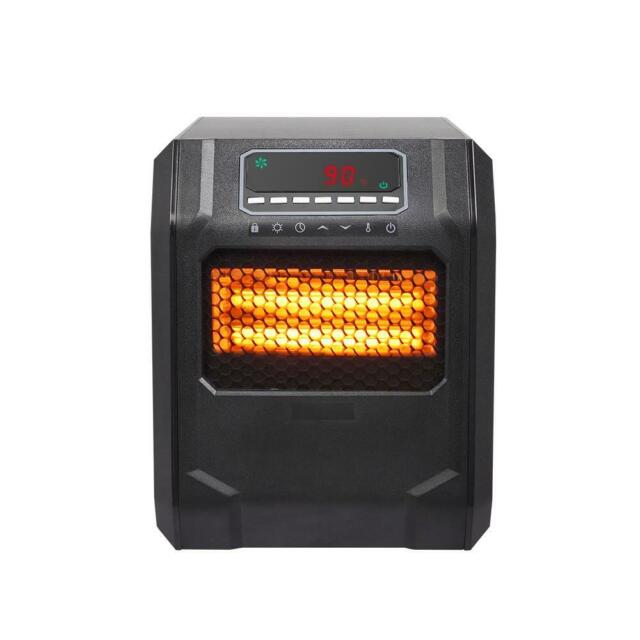 ZOKOP Portable Indoor Electric Infrared Space Heater 1500W 12H Timer w/ Remote