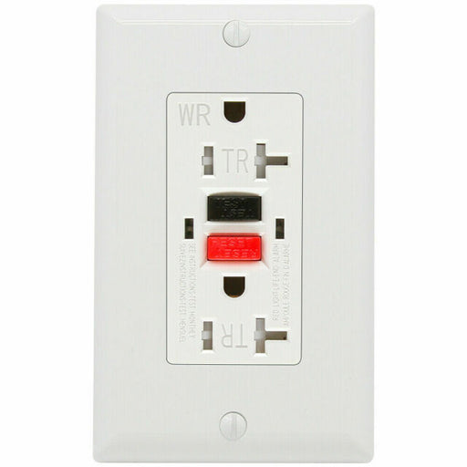 GFCI UL listed Outlet, 20 Amp, Tamper-Resistant, Weather Resistant Receptacle