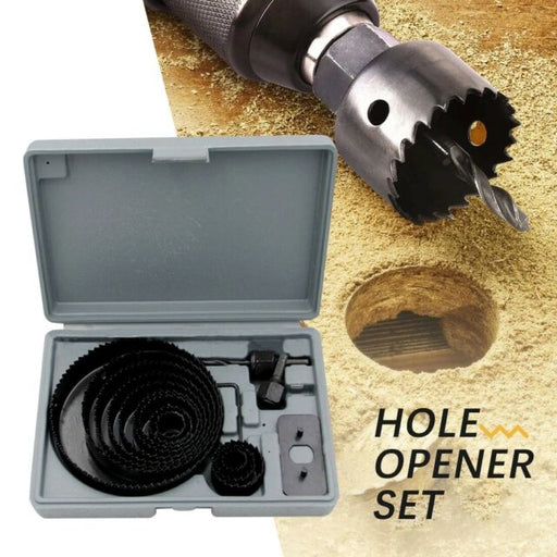 US 16pcs Hole Saw Drill Bit Kit Wood Plastic Sheet Metal 3/4"-5" Cutting Set