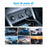 Car Truck Dual USB Charger Push Switch Marine Boat Blue LED 12V