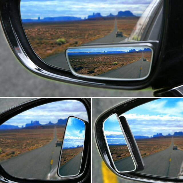 2x Adjustable Blind Spot Rear View Side Mirror 360° Wide Angle for Car Truck SUV